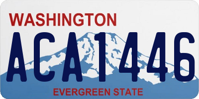 WA license plate ACA1446