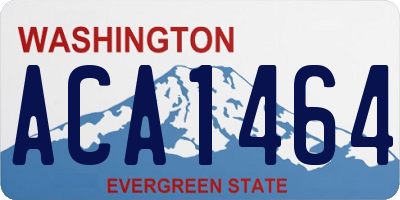 WA license plate ACA1464
