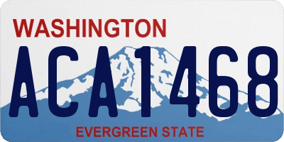 WA license plate ACA1468