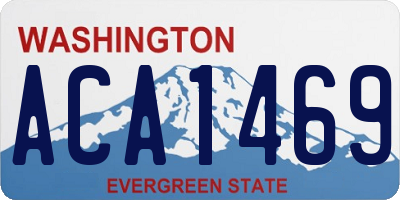 WA license plate ACA1469