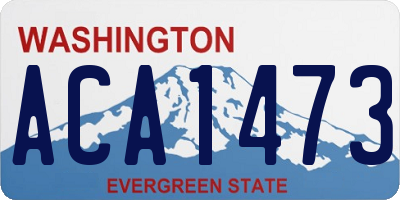 WA license plate ACA1473