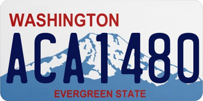 WA license plate ACA1480