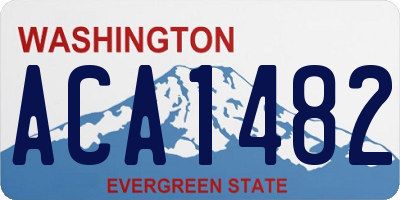 WA license plate ACA1482