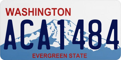 WA license plate ACA1484