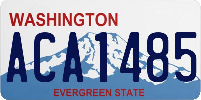 WA license plate ACA1485