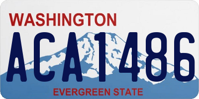 WA license plate ACA1486