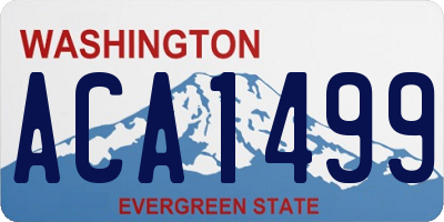 WA license plate ACA1499
