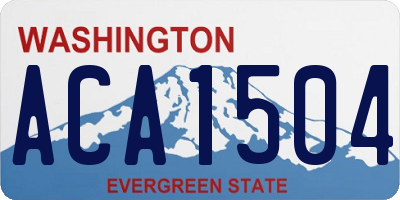 WA license plate ACA1504