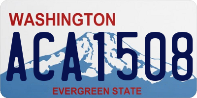 WA license plate ACA1508