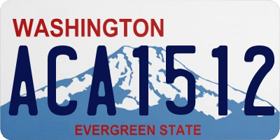 WA license plate ACA1512