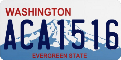 WA license plate ACA1516