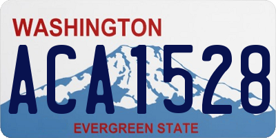 WA license plate ACA1528