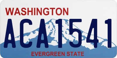 WA license plate ACA1541