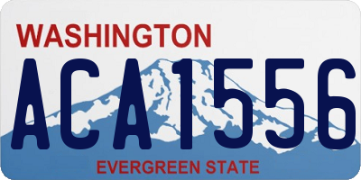WA license plate ACA1556