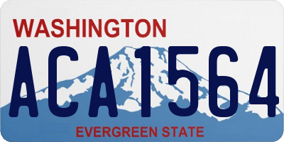 WA license plate ACA1564