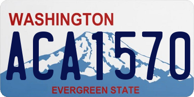 WA license plate ACA1570
