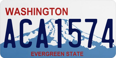WA license plate ACA1574