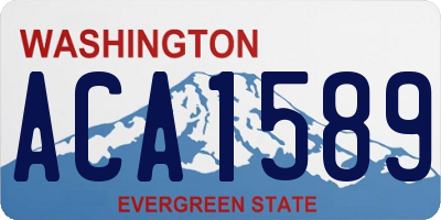 WA license plate ACA1589
