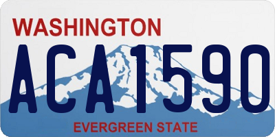 WA license plate ACA1590