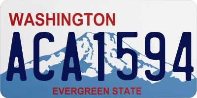 WA license plate ACA1594