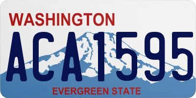 WA license plate ACA1595