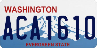 WA license plate ACA1610