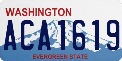 WA license plate ACA1619