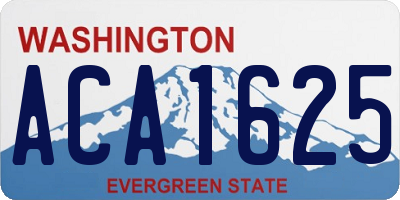 WA license plate ACA1625