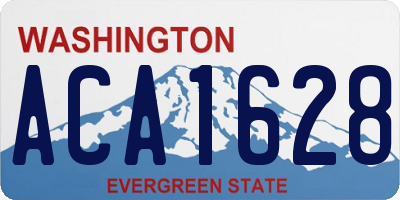 WA license plate ACA1628