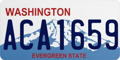 WA license plate ACA1659