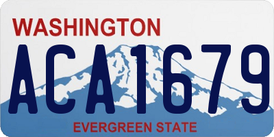 WA license plate ACA1679