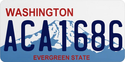 WA license plate ACA1686