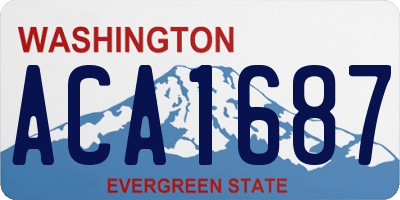 WA license plate ACA1687