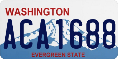 WA license plate ACA1688