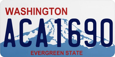 WA license plate ACA1690