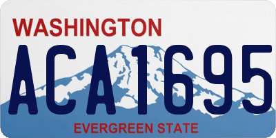 WA license plate ACA1695