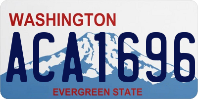 WA license plate ACA1696