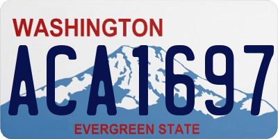 WA license plate ACA1697