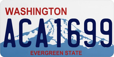 WA license plate ACA1699