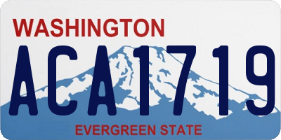 WA license plate ACA1719