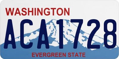 WA license plate ACA1728