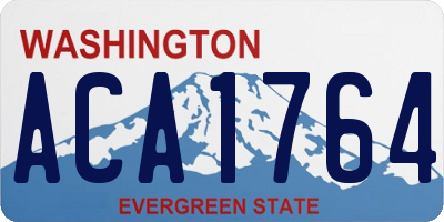 WA license plate ACA1764