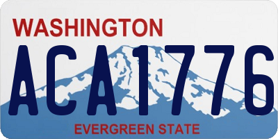 WA license plate ACA1776