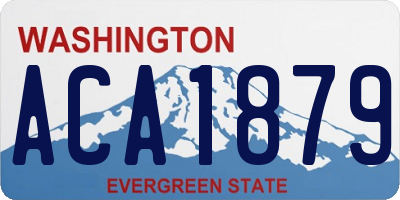 WA license plate ACA1879