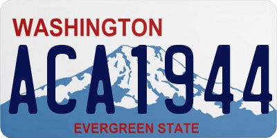 WA license plate ACA1944