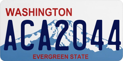 WA license plate ACA2044