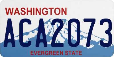 WA license plate ACA2073