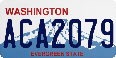 WA license plate ACA2079