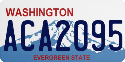 WA license plate ACA2095