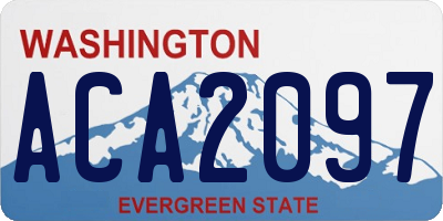 WA license plate ACA2097
